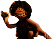 Early Man Dug With Spear