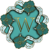 Flower Theme Capital Letter W