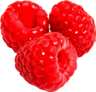 Three Raspberries