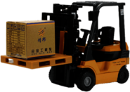 Forklift lifting box