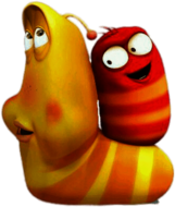 Larva Yellow Transporting Red