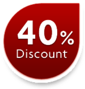 40% Discount Sticker