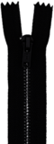 Black Closed Zipper