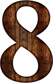 Wooden Number 8