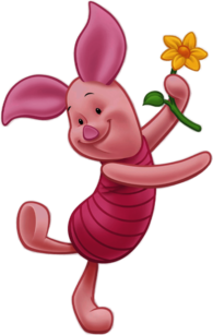 Piglet With Flower