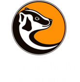 Badger logo white