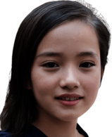 Young Asian Girl Face
