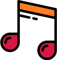 Colorful Music Notes Icon