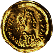 Gold Tremissis Coin of Maurice Tiberius