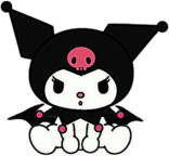 Kuromi Character Sitting