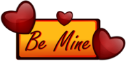 Be Mine Yellow Sign