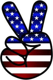 USA Peace Sign