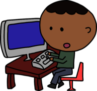 Man Working on the Computer