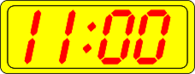 Digital Clock 11:00