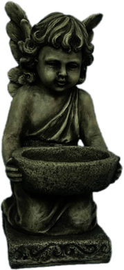 Cherub With Water Bowl