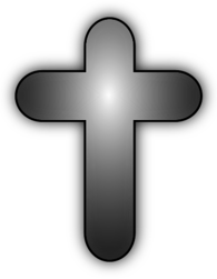 Silver Cross with Round Edges