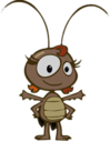 Lottie Dottie Chicken Character Connie Cockroach