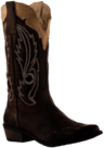 Brown Embroidered Women's Cowboy Boot