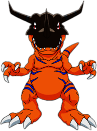 Digimon Character Greymon Front View
