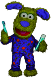 Apollo Brushing His Teeth