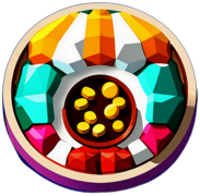 Candy Store, Minimalist App Icon - Circle Icon Bevel Border