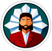 Religion & Spirituality, Minimalist App Icon - Circle Icon Bevel Border