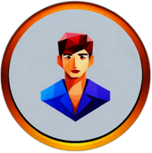 Beauty & Fashion, Minimalist App Icon - Circle Icon Bevel Border