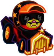 Blingo the Flashy Fox In A Kart