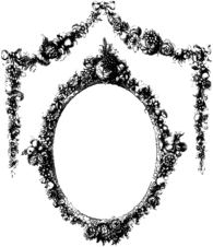 Vintage Frame With Flowers