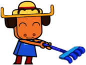 Unikitty Character Craig the Moose Holding Rake