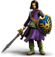 Dragon Quest (Dragon Warrior) Luminary with sword and shield