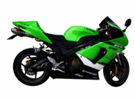 Green Kawasaki Motorcycle