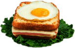 Croque Madame With Salad