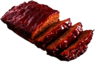 Meatloaf Covered In BBQ Sauce