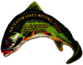 Waterton Lakes National Park Fish Sticker