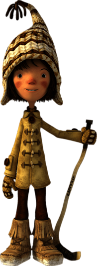 Snowtime Movie Girl Holding Hockey Stick