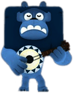 Grami's Circus Show Nemo the Lion on banjo