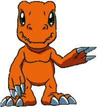 Digimon Character Agumon Waving