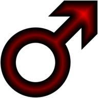 Red Male Symbol