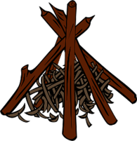 Campfire with Cooking Crane