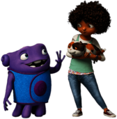 Home character Oh greeting Tip and Pig