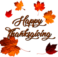 Happy Thanksgiving Crown Of Autumn Leaves