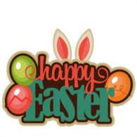 Happy Easter Colourful Clipart