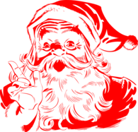 Santa Claus Red Vintage