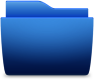 Folder Icon Blue Classic