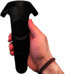 HTC Vive Controller In Hand
