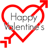 Happy Valentine's Arrow In Heart