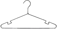 Metallic Clothes Hanger