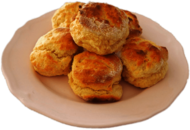 Scones on Plate