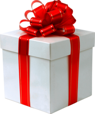 Gold Red Ribbon Gift